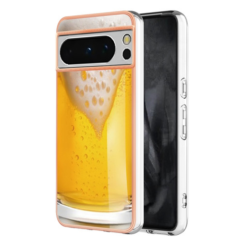 Google Pixel 8 Pro Electroplating Dual-side IMD Phone Case - Draft Beer