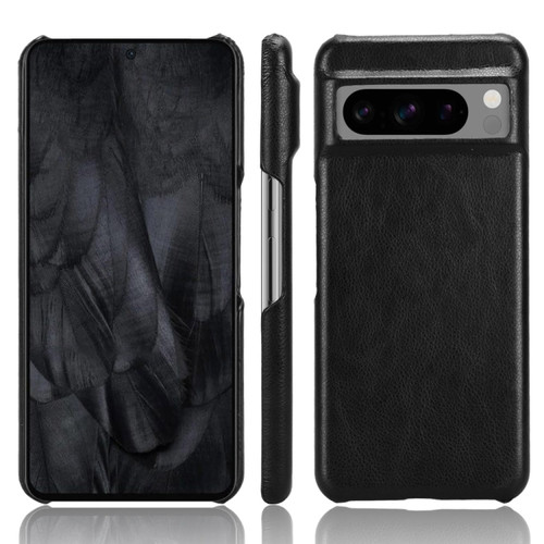 Google Pixel 8 Pro Litchi Texture Back Cover Phone Case - Black