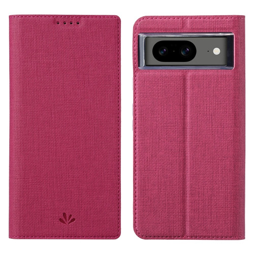 Google Pixel 8 ViLi DMX Series TPU + PU Leather Magnetic Phone Case - Rose Red