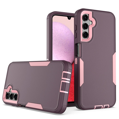 Samsung Galaxy A14 5G 2 in 1 Magnetic PC + TPU Phone Case - Purple Red+Pink