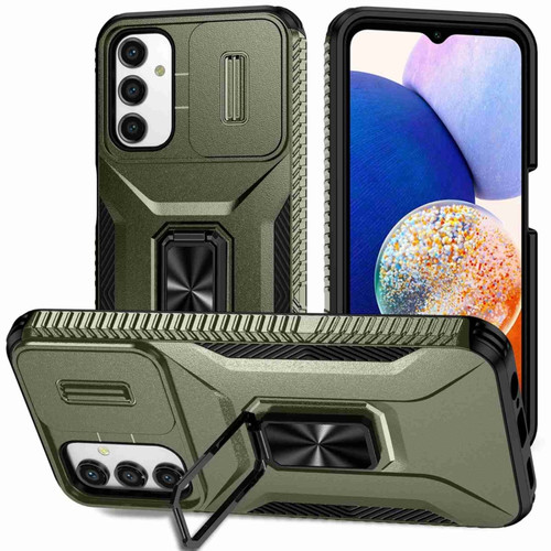 Samsung Galaxy A14 5G Sliding Camshield Holder Phone Case - Alpine Green