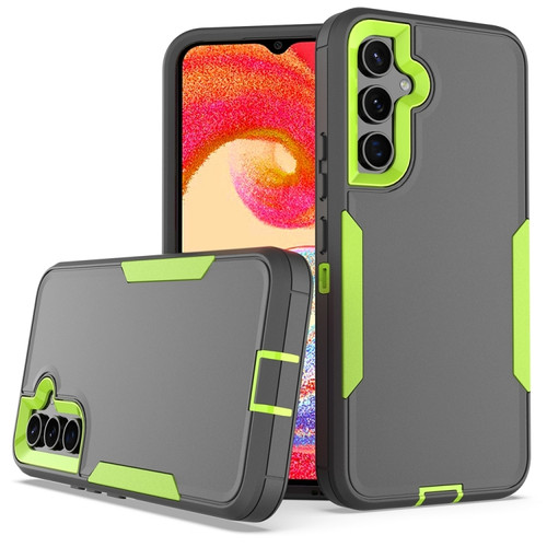 Samsung Galaxy A54 5G 2 in 1 Magnetic PC + TPU Phone Case - Gray+Fluorescent Green