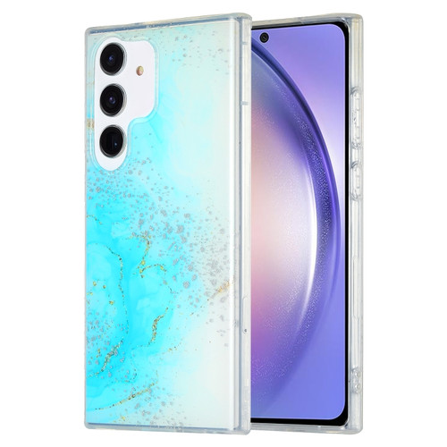 Samsung Galaxy A54 5G Dual-side IMD Marble Phone Case - Sky Blue