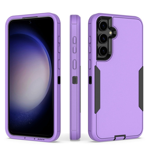 Samsung Galaxy S23 FE 5G 2 in 1 Magnetic PC + TPU Phone Case - Purple+Black