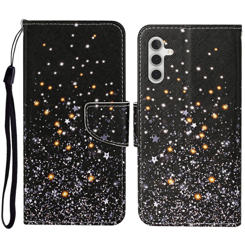 Samsung Galaxy S23 FE 5G 3D Colored Drawing Flip Leather Phone Case - Pentagram