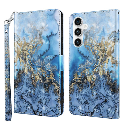 Samsung Galaxy S23 FE 5G 3D Painting Pattern Flip Leather Phone Case - Milky Way