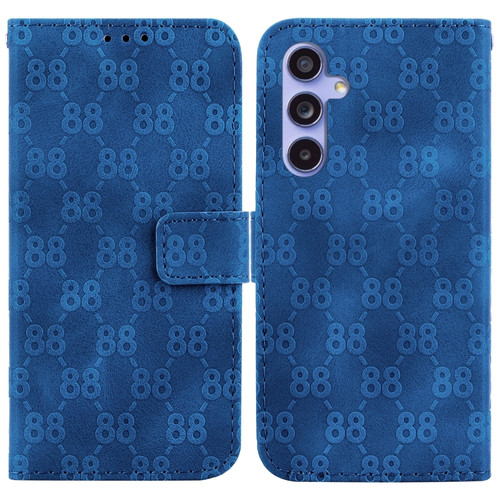 Samsung Galaxy S23 FE 5G Double 8-shaped Embossed Leather Phone Case - Blue