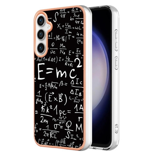 Samsung Galaxy S23 FE 5G Electroplating Marble Dual-side IMD Phone Case - Equation