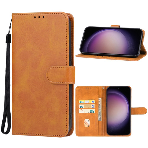 Samsung Galaxy S23 FE 5G Leather Phone Case - Brown
