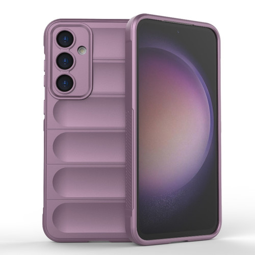 Samsung Galaxy S23 FE 5G Magic Shield TPU + Flannel Phone Case - Purple