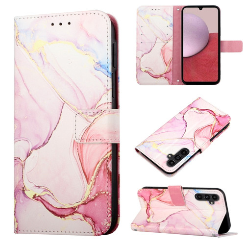 Samsung Galaxy S23 FE 5G PT003 Marble Pattern Flip Leather Phone Case - LS005