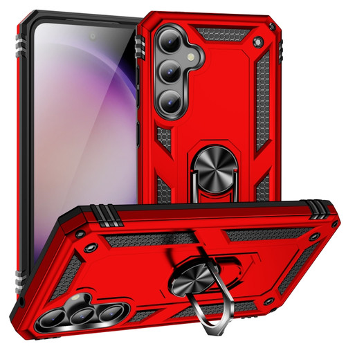 Samsung Galaxy S23 FE 5G Shockproof TPU + PC Phone Case - Red