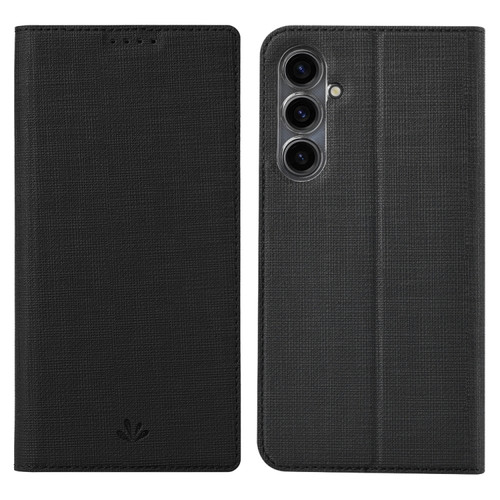 Samsung Galaxy S23 FE 5G ViLi DMX Series TPU + PU Leather Magnetic Phone Case - Black