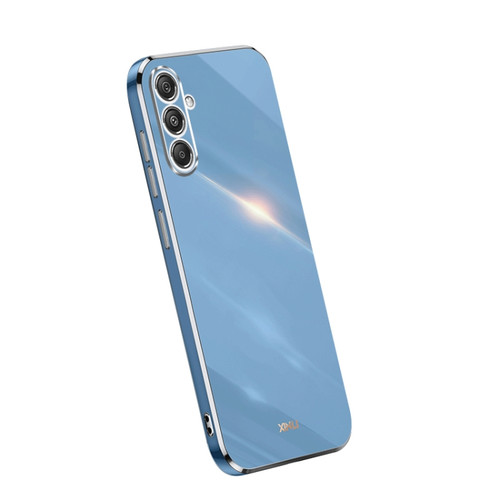 Samsung Galaxy S23 FE 5G XINLI Straight Edge 6D Electroplate TPU Phone Case - Celestial Blue