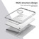 iPad 10th Gen 10.9 2022 Acrylic 360 Rotation Detachable Leather Tablet Case - Grey