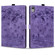 iPad 10th Gen 10.9 2022 Cartoon Sakura Cat Embossed Smart Leather Tablet Case - Purple
