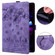 iPad 10th Gen 10.9 2022 Cartoon Sakura Cat Embossed Smart Leather Tablet Case - Purple