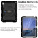 iPad 10th Gen 10.9 2022 Silicone Hybrid PC Shockproof Tablet Case with Shoulder Strap - Black