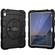 iPad 10th Gen 10.9 2022 Silicone Hybrid PC Shockproof Tablet Case with Shoulder Strap - Black