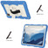 iPad Air 2020 / 2022 10.9 Silicone Hybrid PC Shockproof Tablet Case with Shoulder Strap - Azure Blue