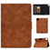 iPad Air 2022 10.9 Cowhide Texture Leather Smart Tablet Case - Brown