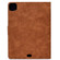 iPad Air 2022 10.9 Cowhide Texture Leather Smart Tablet Case - Brown
