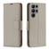Samsung Galaxy S24 Ultra 5G Litchi Texture Pure Color Flip Leather Phone Case - Grey