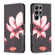 Samsung Galaxy S24 Ultra 5G Colored Drawing Pattern Leather Phone Case - Lotus
