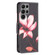 Samsung Galaxy S24 Ultra 5G Colored Drawing Pattern Leather Phone Case - Lotus