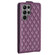 Samsung Galaxy S24 Ultra 5G Diamond Lattice Vertical Flip Leather Phone Case - Dark Purple