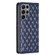 Samsung Galaxy S24 Ultra 5G Diamond Lattice Magnetic Leather Flip Phone Case - Blue