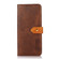 Samsung Galaxy S24 Ultra 5G KHAZNEH Dual-color Cowhide Texture Flip Leather Phone Case - Brown