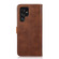 Samsung Galaxy S24 Ultra 5G KHAZNEH Dual-color Cowhide Texture Flip Leather Phone Case - Brown