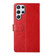 Samsung Galaxy S24 Ultra 5G Y-shaped Pattern Flip Leather Phone Case - Red