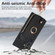 Samsung Galaxy S24 Ultra 5G Cross Leather Ring Vertical Zipper Wallet Back Phone Case - Black