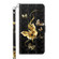 Samsung Galaxy S24 Ultra 5G 3D Painted Leather Phone Case - Golden Swallow Butterfly