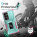 Samsung Galaxy S24 Ultra 5G Sliding Camshield Holder Phone Case - Grey Green + Pink