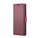 Samsung Galaxy S24 Ultra CaseMe 023 Butterfly Buckle Litchi Texture RFID Anti-theft Leather Phone Case - Wine Red