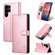 Samsung Galaxy S24 Ultra 5G AZNS Skin Feel Calf Texture Flip Leather Phone Case - Rose Gold