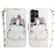 Samsung Galaxy S24 Ultra 5G 3D Colored Horizontal Flip Leather Phone Case - Cute Cat