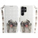Samsung Galaxy S24 Ultra 5G 3D Colored Horizontal Flip Leather Phone Case - Pug