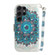 Samsung Galaxy S24 Ultra 5G 3D Colored Horizontal Flip Leather Phone Case - Peacock Wreath