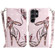 Samsung Galaxy S24 Ultra 5G 3D Colored Horizontal Flip Leather Phone Case - Butterfly High-heeled