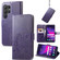 Samsung Galaxy S24 Ultra 5G Four-leaf Clasp Embossed Buckle Leather Phone Case - Purple