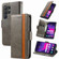 Samsung Galaxy S24 Ultra 5G CaseNeo Splicing Dual Magnetic Buckle Leather Phone Case - Gray