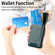 Samsung Galaxy S24 Ultra 5G Denim Texture Leather Skin Phone Case with Card Slot - Green