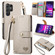 Samsung Galaxy S24 Ultra 5G Love Zipper Lanyard Leather Phone Case - Gray