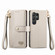Samsung Galaxy S24 Ultra 5G Love Zipper Lanyard Leather Phone Case - Gray