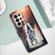 Samsung Galaxy S24 Ultra 5G Colored Drawing Pattern Plain Weave Leather Phone Case - Cats And Tigers