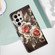 Samsung Galaxy S24 Ultra 5G Colored Drawing Pattern Plain Weave Leather Phone Case - Roses On Black